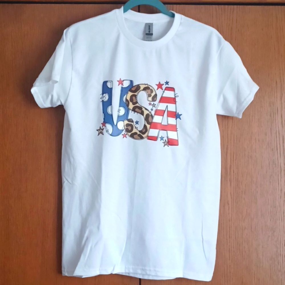 NEW Handcrafted Custom-USA Women's Short Sleeved Tshirt